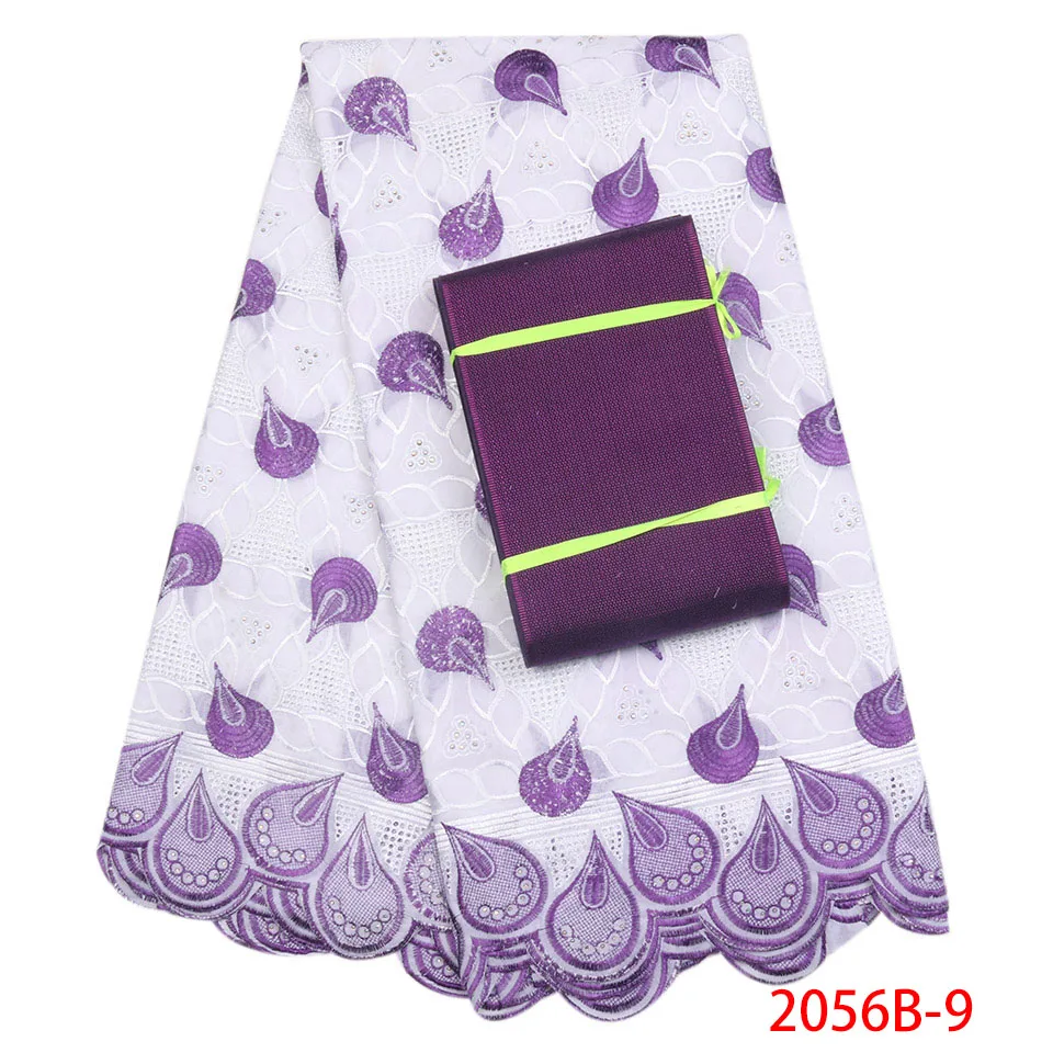 

Embroidered Lace Fabric African 100% Cotton With aso oke High Quality Nigeria Dry Lace Cheap Fabric For Bride Wedding AMY2056B-2