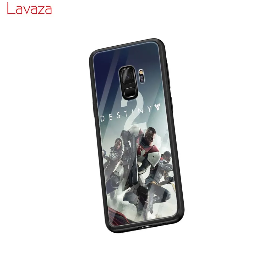 Lavaza Destiny 2 закаленное Стекло чехол для Samsung Galaxy S8 S9 S10 плюс S7 края Примечание 8 9 Мягкие TPU крышка - Цвет: TG9