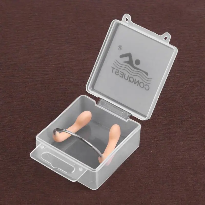 Non-skid Soft Silicone Rope Noise Clip Swim Earplugs for Kids Adult Swimming Diving Water Sports Pool & Accessories