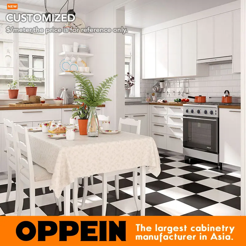 6 Meter Persegi Berbentuk L Gaya Nordic Kecil Dapur Op16 L27 Di