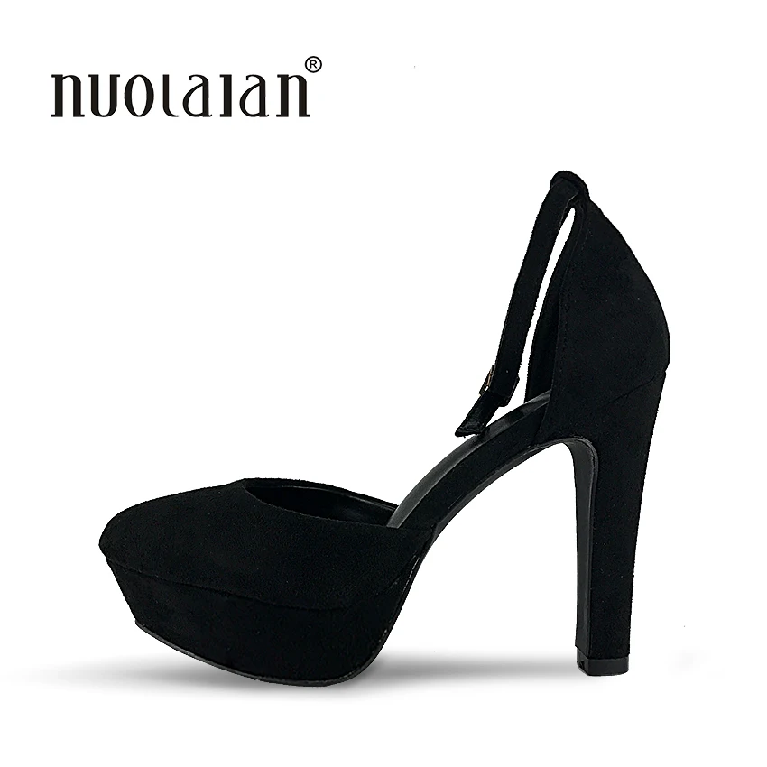 Brand Shoes Woman High Heels Pumps Platform High Heels 12CM Women Shoes High Heels Wedding Shoes Pumps Black Shoes Heels