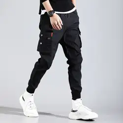 Хип хоп для мужчин Pantalones Hombre High Street Kpop повседневное брюки карго со многими карманами джоггеры Modis уличные брюки Harajuku