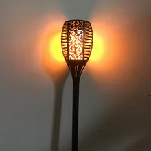 Солнечная пламя лампы мерцающий IP65 Водонепроницаемый светодиодный Украшения Сада Пейзаж лампа для газона путь освещения Torch Light Spotlight