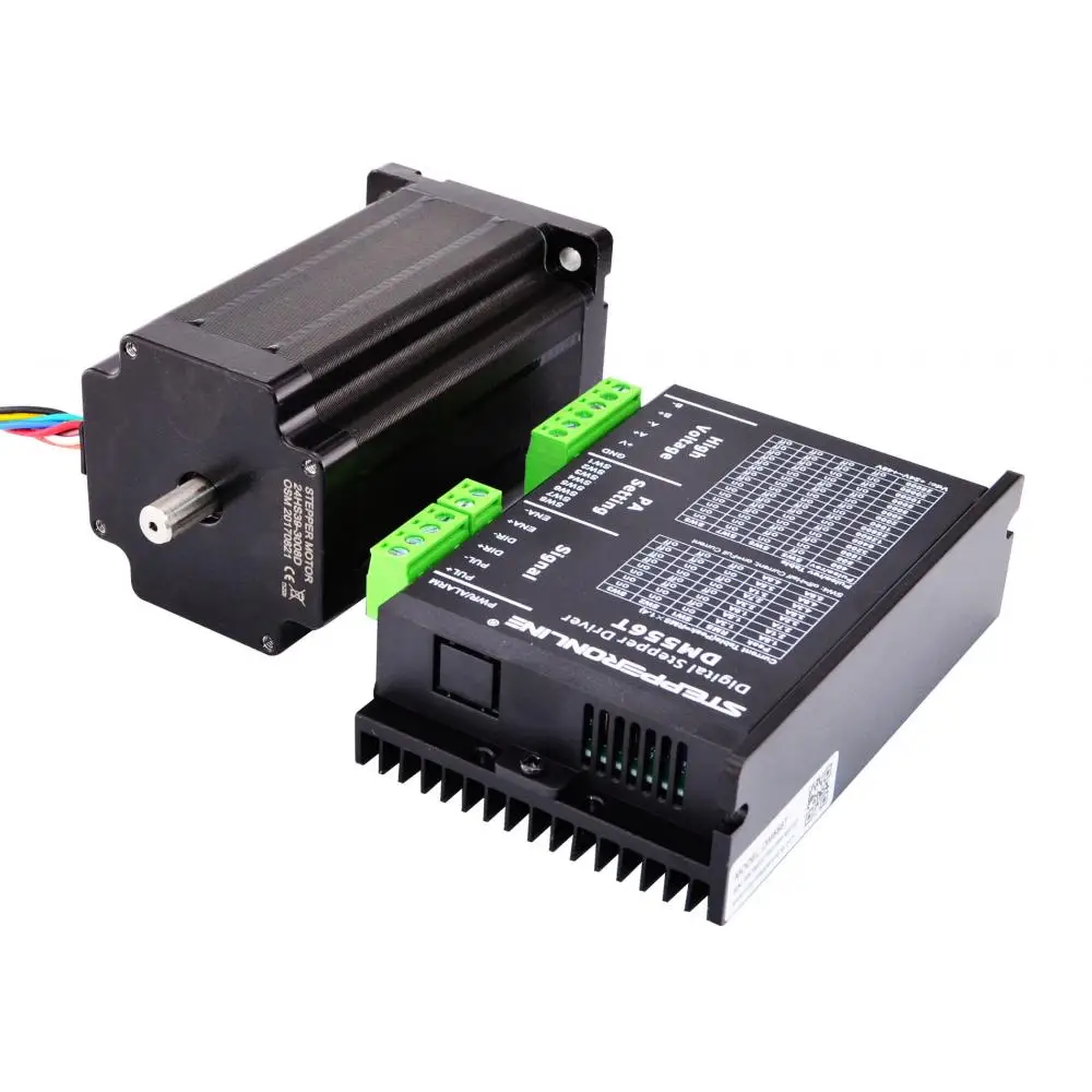 1 Ось Nema 24 Stepper CNC Kit 566 нм (унции. Дюйм) шаговый двигатель и драйвер|Шаговый