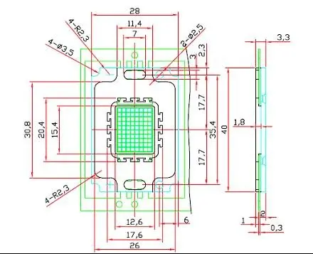 30 w Bridgelux Мути-чипов высокой Модуль питания LED свет 3300-3600lm белый срок службы> 50, 000hrs! 3-летняя гарантия! 20 шт./лот DHL