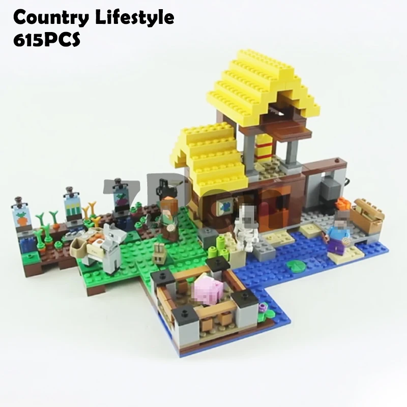 

Models building toy 18039 Country Lifestyle Building Blocks Compatible with lego Minecraft series 21141 toys & hobbies