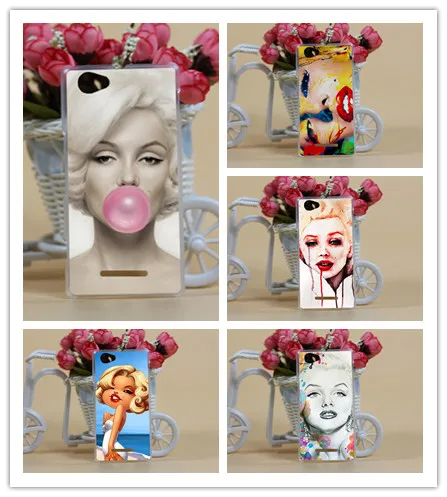 

New Arrival Fashion Pattern Cover Case For Sony Xperia M C1905 C1904 C2004 C2005 painted Marilyn Monroe style cover case