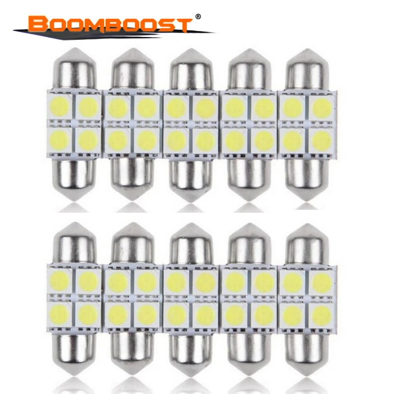 4smd 5050 31 мм C5W Высокое качество 10 шт. Автомобильный светодиодный фестон