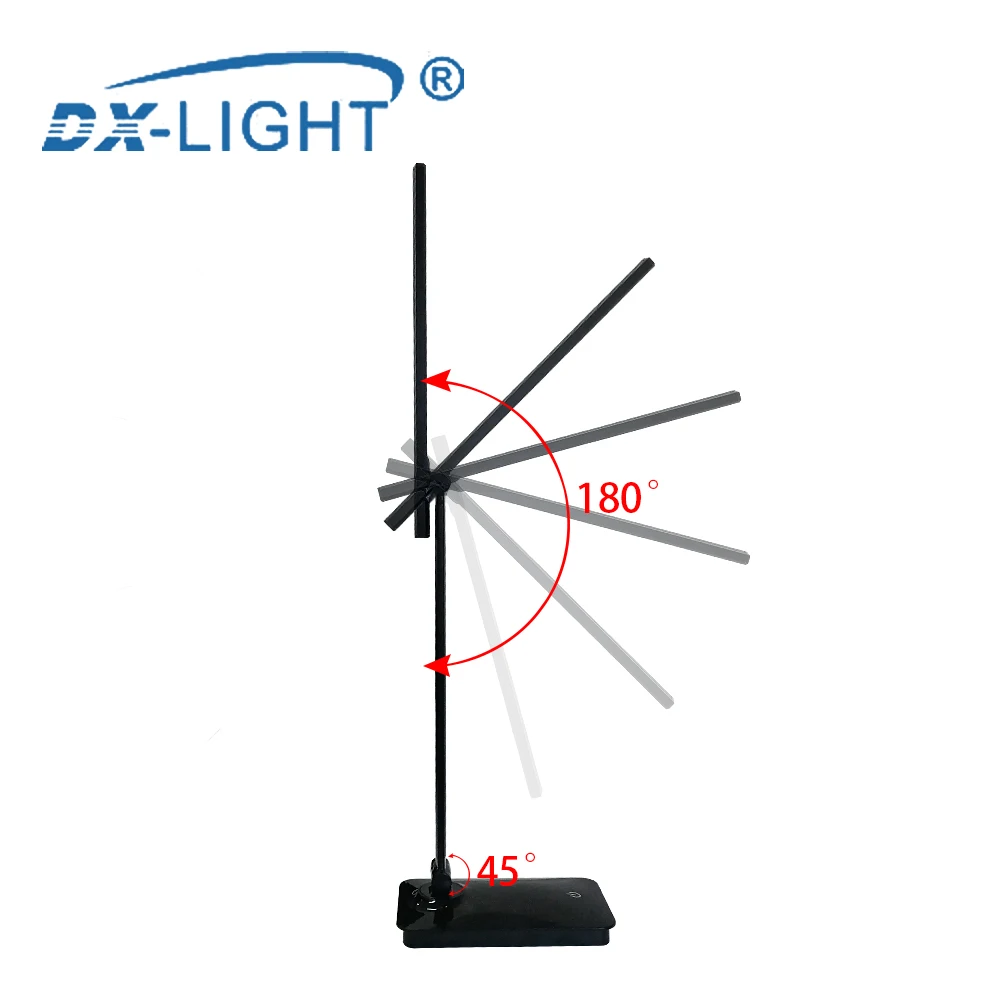 Светодиодный настольный светильник для ухода за глазами складной настольный светильник 5 Вт с регулируемой яркостью, сенсорное управление, холодный/белый для чтения, учебы, работы