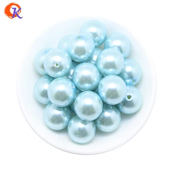 

A17 Cordial Design 100pcs/lot Fashion Jewelry 20mm Acrylic Aqua Pearl Chunky Beads For Handmade Necklace CDWB-515007