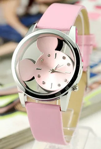 Hollow Fahion Brand Design Mickey Watch Children Fashion Clocks Fans Men Women U Hollow Fahion Brand Design Mickey Watch Children Fashion Clocks Fans Men Women U