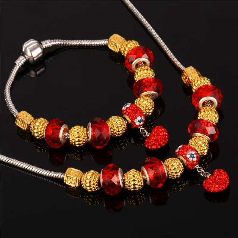 Комплект из колье и браслета под золото серебро|necklace set|necklace bracelet jewelry setbead necklace set |