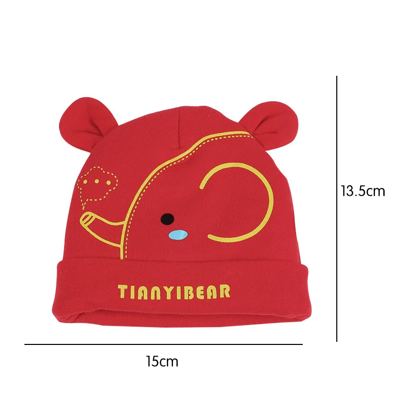 New Thick Winter Baby Hat Newborn Cotton Warm Beanie Bear Ears Tire Hat Cartoon Infant Beanie For Boys Girls Baby Boys Clothing (10)