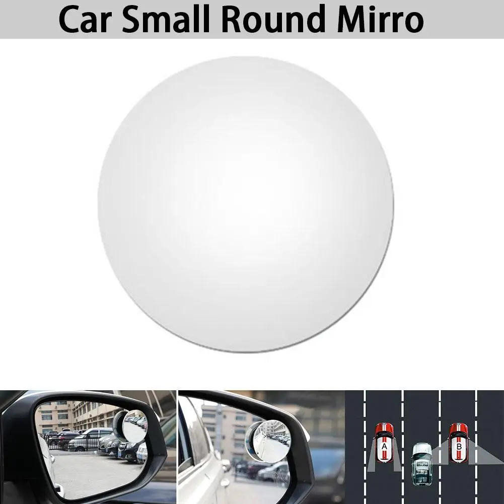 2 шт. Автомобильное Зеркало для слепых зон, зеркало заднего вида, маленькое круглое зеркало, авто боковое 360 широкоугольное круглое выпуклое зеркало