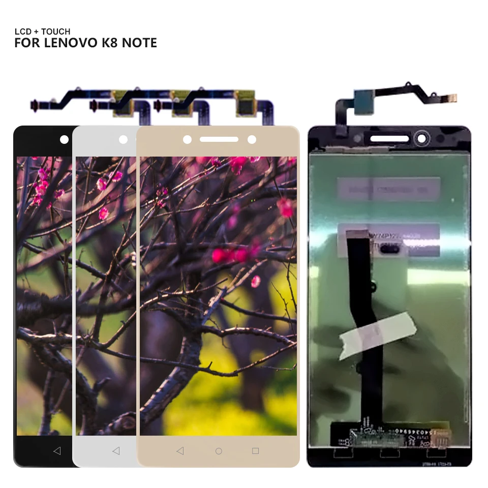 Для Lenovo K8 Note ЖК-дисплей сенсорный экран дигитайзер сенсор в сборе с бесплатными