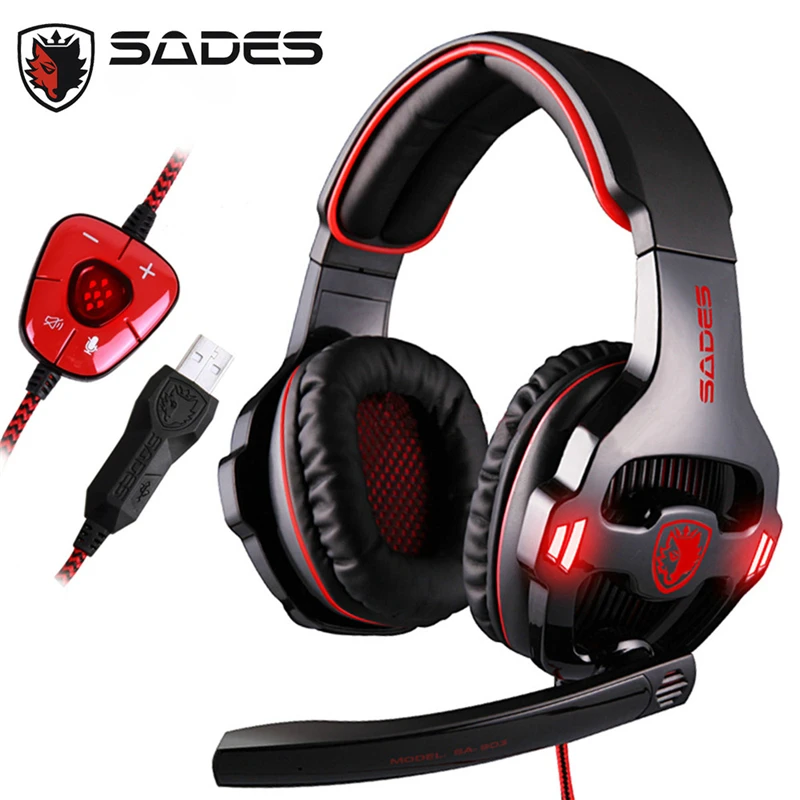 מוצר sades sa 903 sa903 gaming headset 7 1 surround מוצר sades sa 903 sa903 gaming headset 7 1 surround