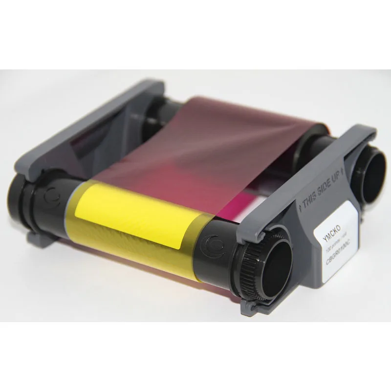 Painéis para Badgy100 Evolis Ymcko Fita Cassete 100 Impressões 5 Badgy200 id Cartão Impressora Cbgr0100c - Imagem 3