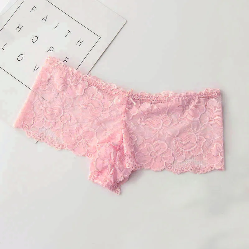 Plus Size Women Sexy Transparent Full Lace Panties Brand Water Soluble Trunk Gauze Underwear Low-waist Women Briefs M-5XL (9)