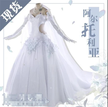 

Japanese Anime Hot Game Fate Fgo Altria Pendragon Saber Cosplay Costume Wedding Dress