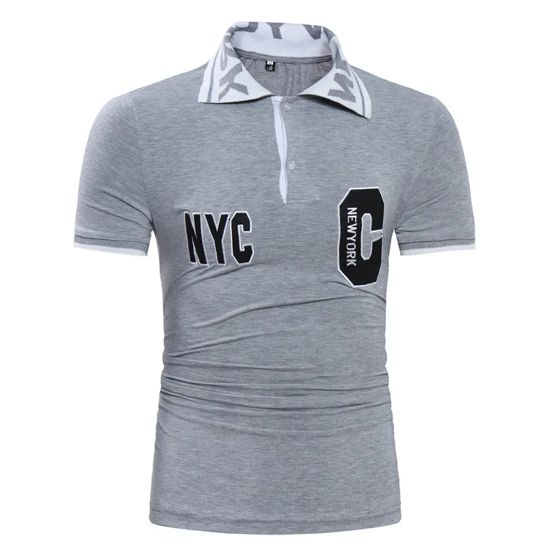  Brand Men new Pure color Polo Shirt Mens Solid Polo homme Casual Short Sleeve printing Tops for Man
