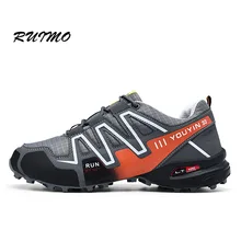 Кроссовки для улицы, Мужская походная обувь, нескользящая, износостойкая, беговая Обувь, скорость 3, Спортивная мужская обувь, дышащая