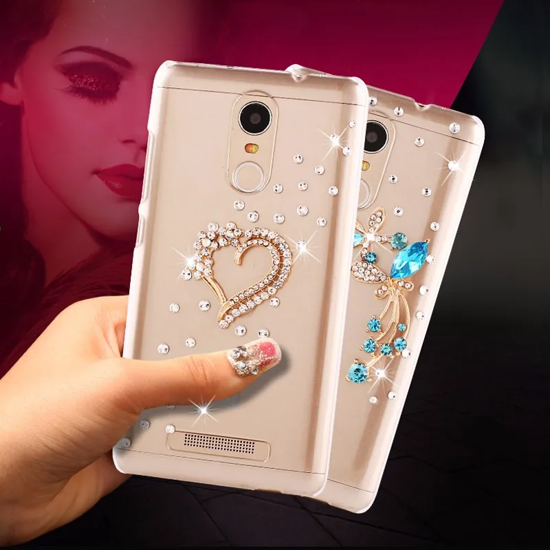 

For lenovo k6 note case new fashion rhinestone Hard PC Cover For Lenovo Vibe K6 note Case 5.5 inch Para Fundas K 6 note