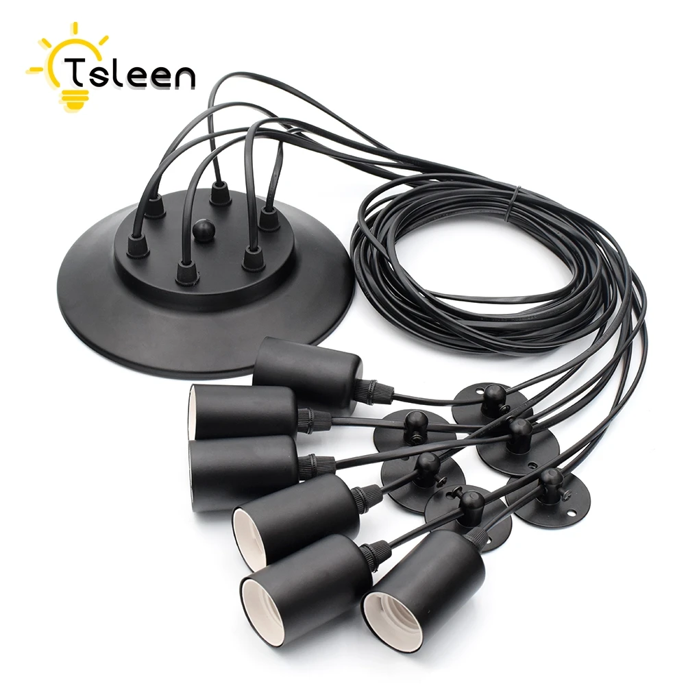 

Retro Metal Pendant Light E27 Lamp Socket for 110V 220V led/Incandescent holder Edison bulb socket hanging Lamp
