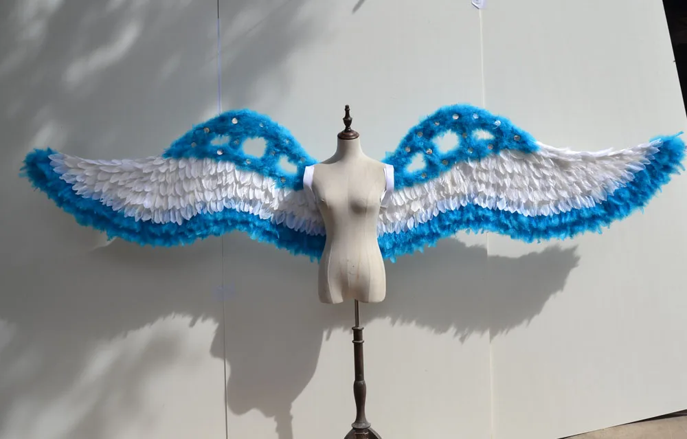 overall length 280cm angel wings colourful feathers wings,Model Catwalk Stage Cosplay Performance Shooting Props gift a1957
