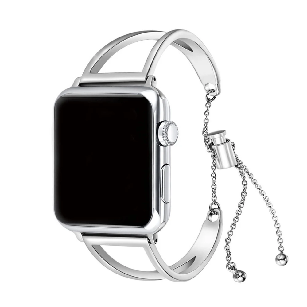 

Strap For Apple Watch band iWatch 4 3 2 42mm/38mm/44mm/40mm pulseira stainless steel cuff strap girl fashion design chain