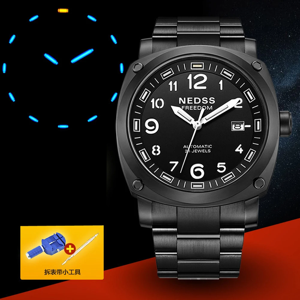 

2018 new arrival Men top Military Watch watch men mechanical automatic 50M water tritium automatic watch for men