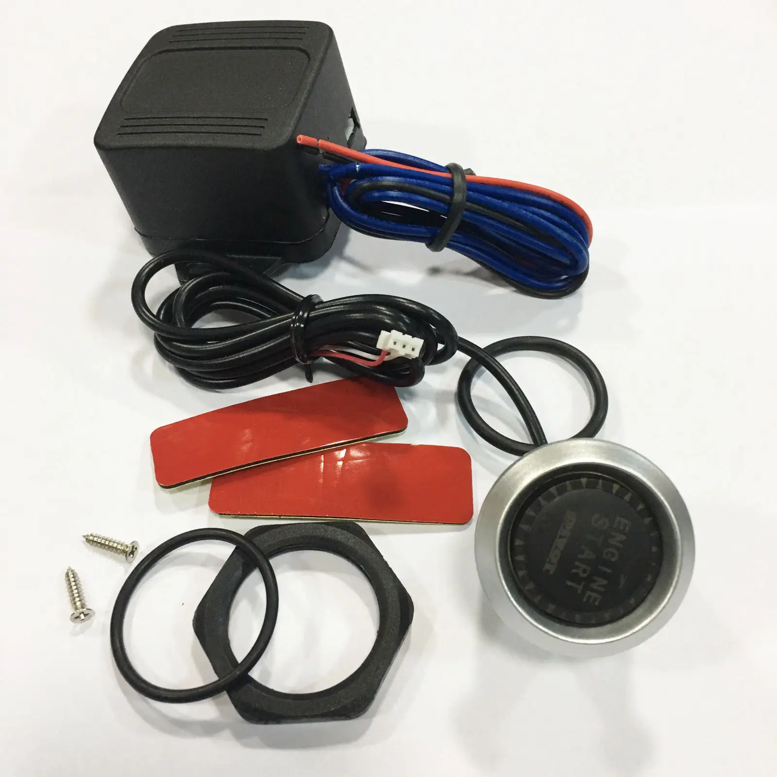 12V Auto Car Engine Start Stop Push Button Ignition Engine Switch Starter with Blue Illumination