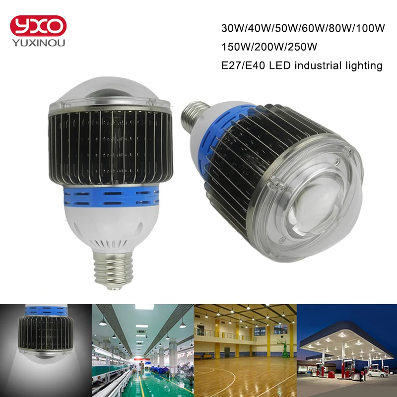 Светодиодная лампа e27 e40 30 Вт 50 60 100 120 150 200 250 Вт|e27 corn|e27 e40e27 ceiling |