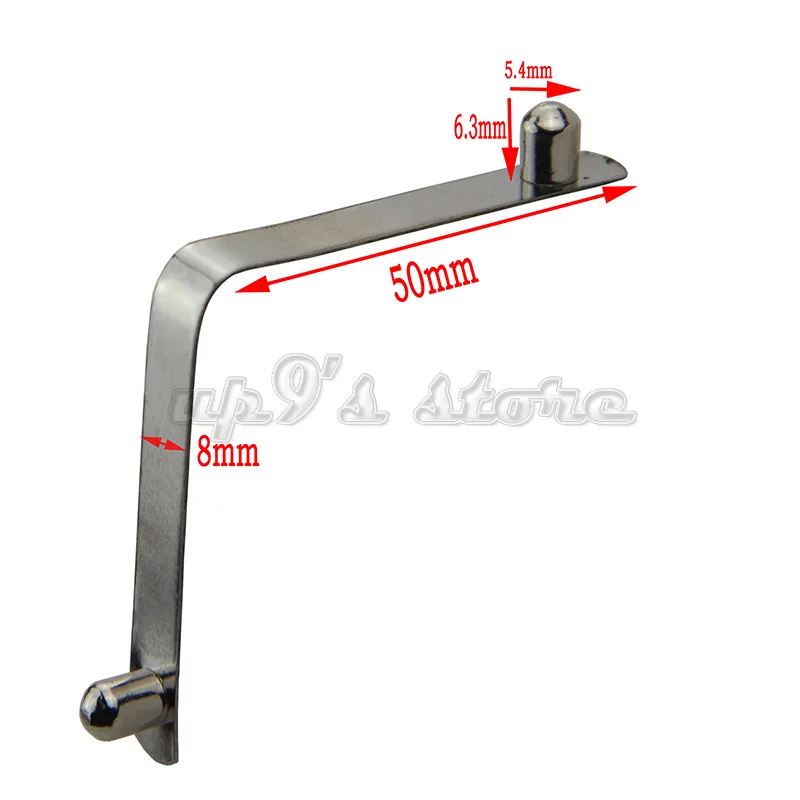 

100pcs/pack 5.4x6.3mm Kayak Paddle Tent Pole Push Solid Button Spring Snap Clips Locking Tube Double Pin