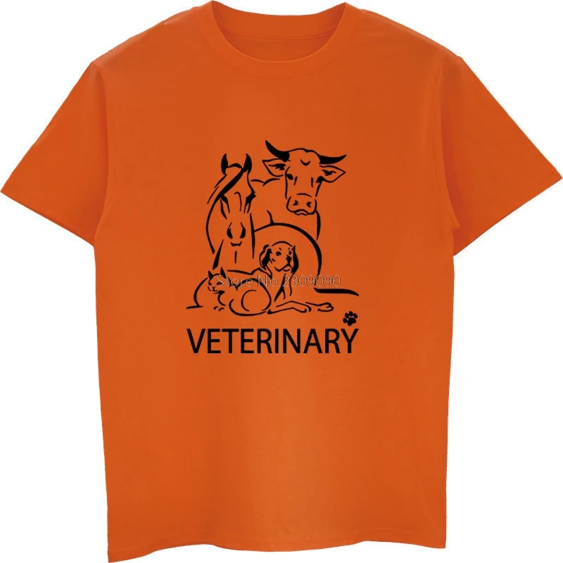 

Dog Cat Veterinary Pet Funny Print T-shirt Casual Men Cotton Short Sleeve T Shirt Hip Hop Tees Tops Harajuku Streetwear Fitness