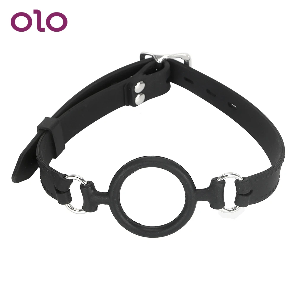 OLO штекер Бандаж ремень для женских пар черный рот кляп фиксации орального мяча