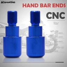 Для YAMAHA MT-09- XJ6 2010-2013 MT-10 FZ10 2011- мотоцикл бар концы рукоятка Руль конец крышки красный MT09