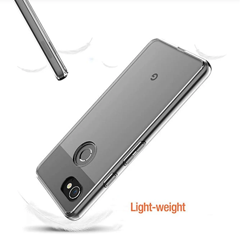 Ультратонкий Мягкий ТПУ прозрачный чехол для телефона Google Pixel 2 3 3a 4 XL 4a Fundas