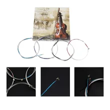 Универсальный полный набор(E-A-D-G) скрипка струны с металлическими жилами Никель Серебро, на рану с никелем-посеребреная фурнитура