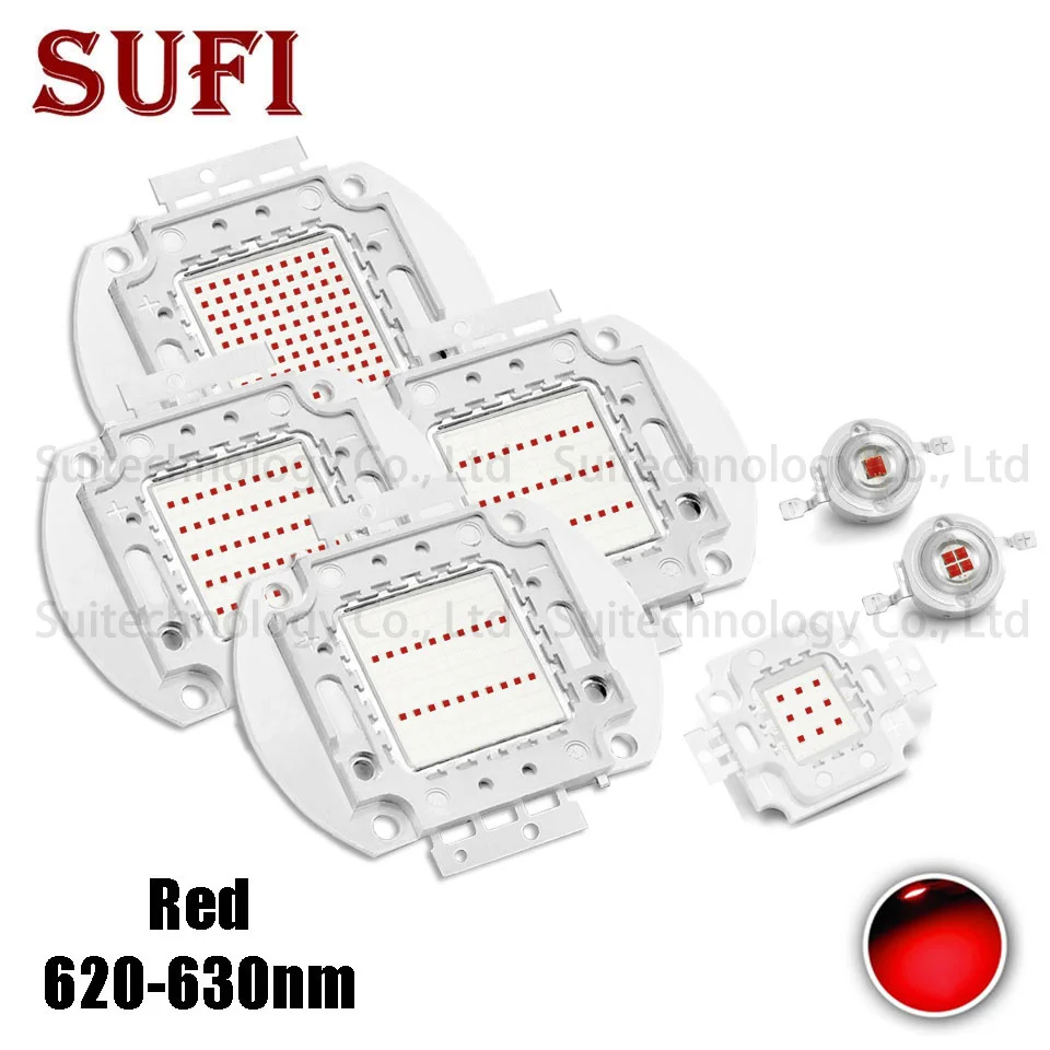 Светодиодная SMD лампа COB высокой мощности 1 вт 3 5 10 20 30 50 100 красные световые бусины