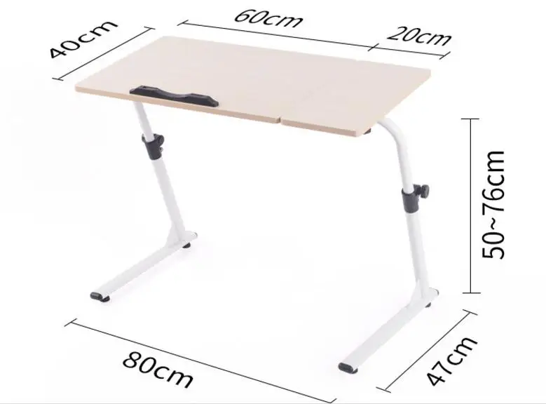 60+ 20)* 40 см многофункциональный стол для ноутбука регулируемая высота офисные столы с доской для мыши