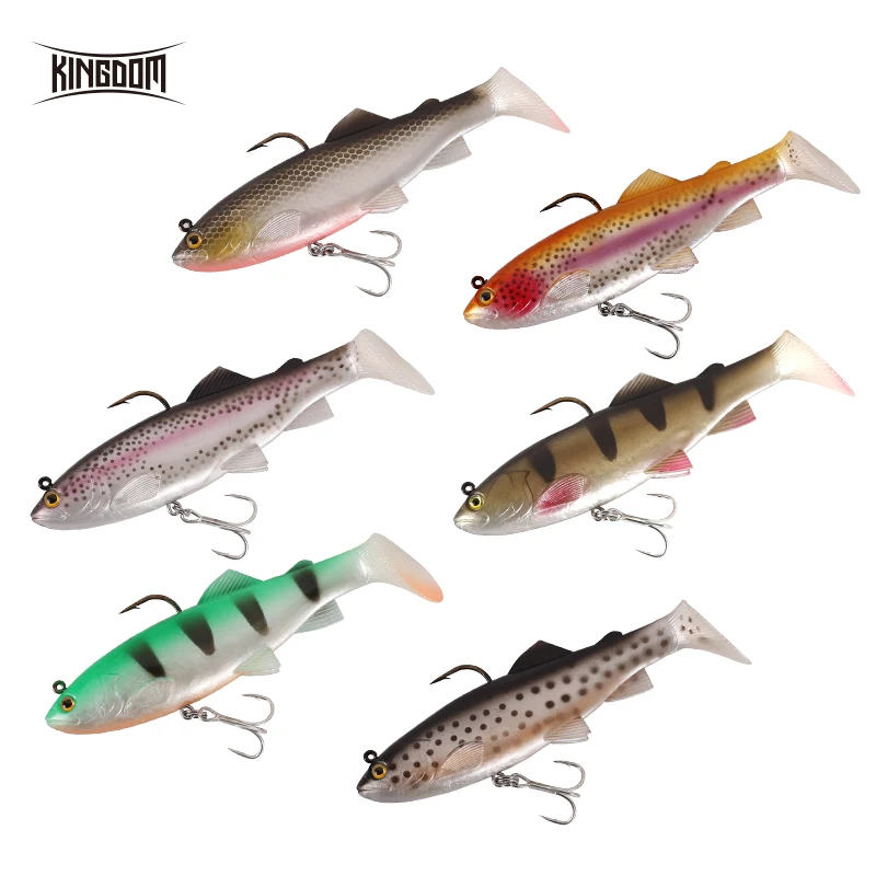 Kingdom Hot Crazy Trout мягкие приманки 120 мм 38 г рыболовные свинцовая голова Мягкая