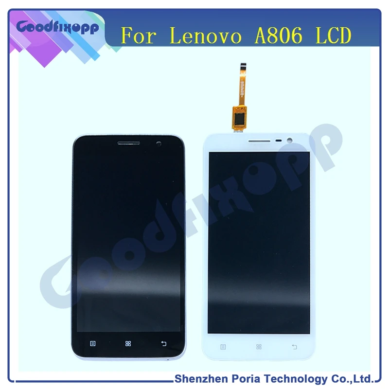Дисплей для Lenovo A806 сенсорный экран дигитайзер с рамкой в сборе сменный ЖК-дисплей