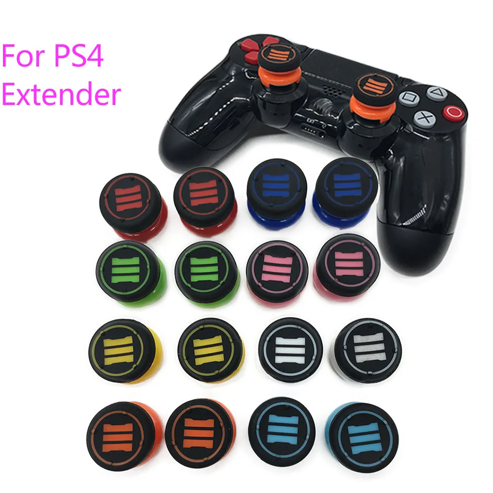 

1Pair=2PCS Silicone Plastic for PS4 Analog Extenders Thumbstick Grips for Playstation 4 Joystick Cap