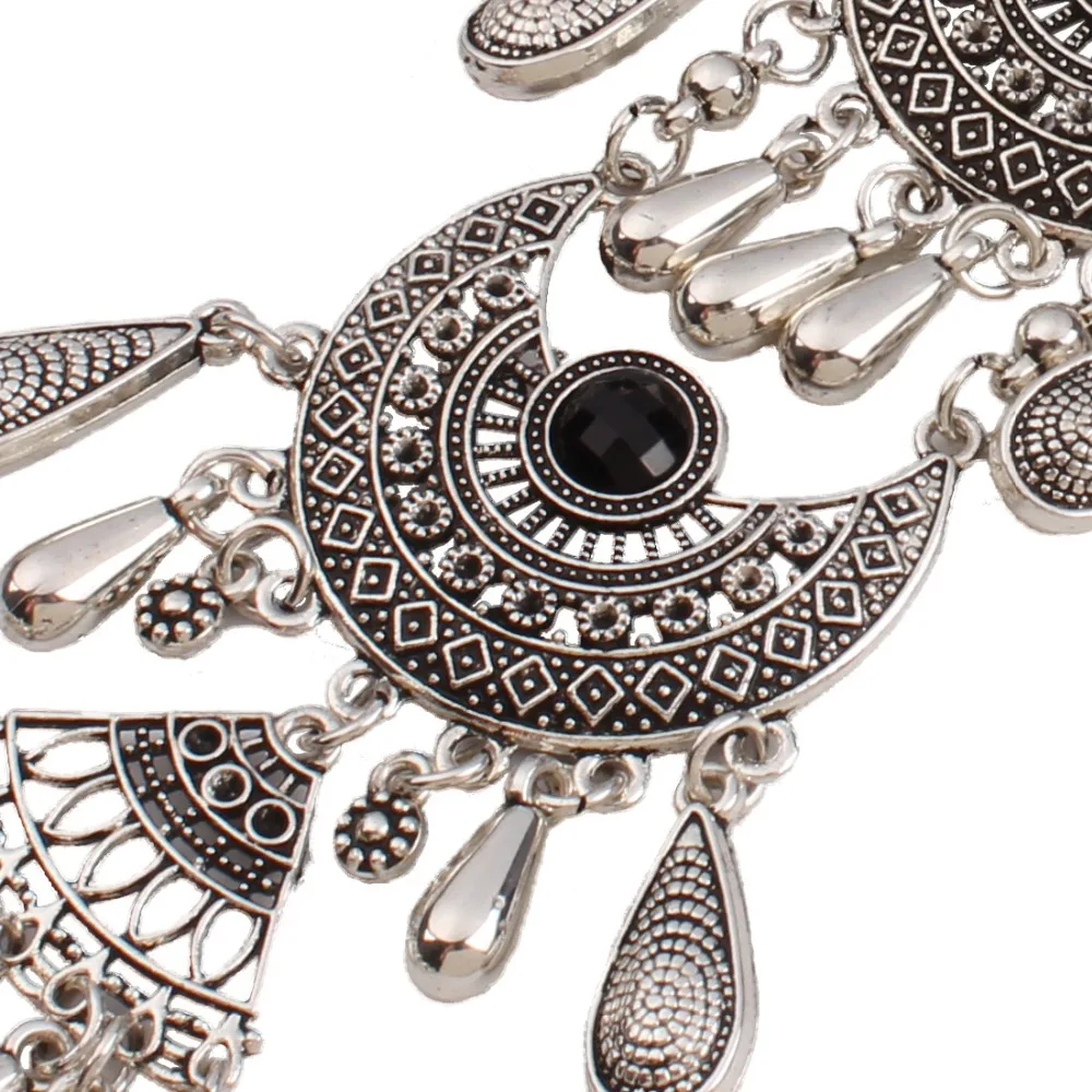 Чокер Бохо воротник богемные длинные кисточки ожерелье с длинной подвеской этническое большое ожерелье винтажное ожерелье для женщин