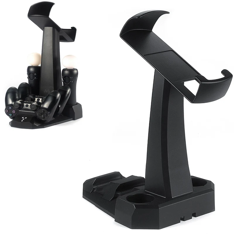 

5-in-1 Charger Charging Docking Storage VR Camera Headset Display Stand Holder For PS4 Playstation 4 VR PS Move Controller Show