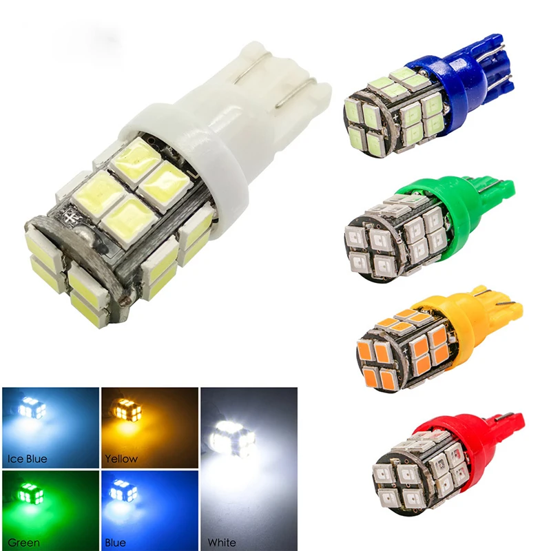 4 шт. T10 светодиодный фонарь для автомобиля 20 SMD боковые габаритные огни карта