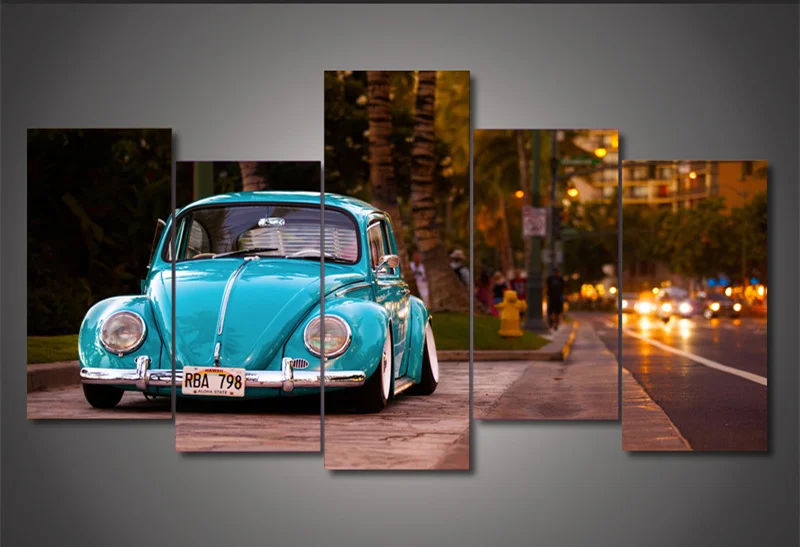 5Piece Wall Art Canvas Pictures For Room Cuadros Home Decor Volkswagen