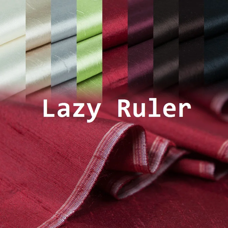

9 Colors-Pure silk Dupion fabric,shantung silk,good luster,sculpture,solid color,Home Decor,Sewing,Pillow,Craft by the Yard