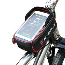 Wheel Up MTB Road Bike Bag Mountain Bicycle Front Top Tube Zipper saddle Bag Touch Screen Phone Case Waterproof Bike Frame Pouch