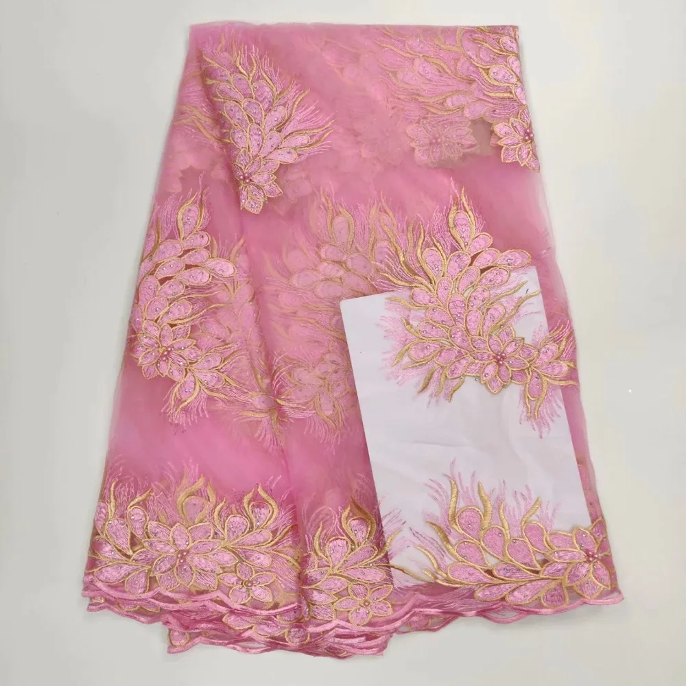 latest african tull lace fabrics high quality 2019 french net fabric with Stones and 3d dresses for women | Дом и сад